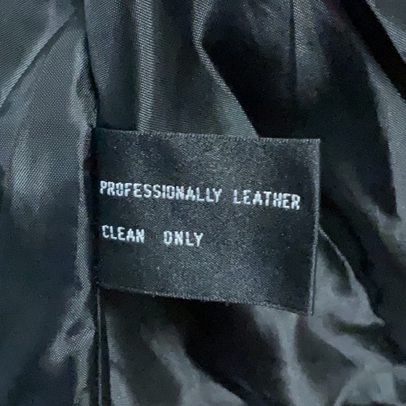 ALAMO UOMO men’s black leather vest size S - Picture 5 of 5